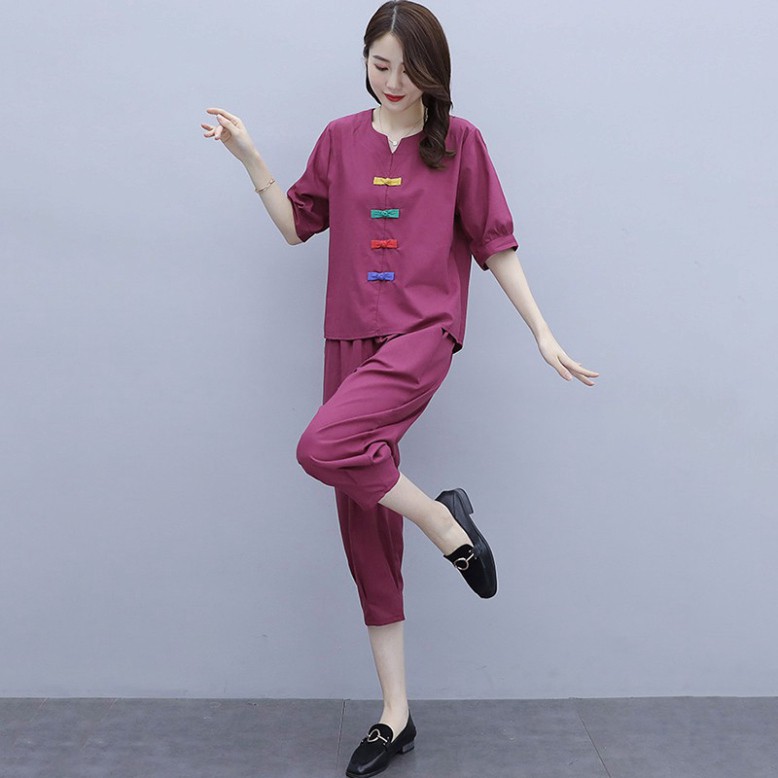 Bộ đũi nữ mặc nhà lửng, thời thượng cho mùa hè size từ 45-85kg