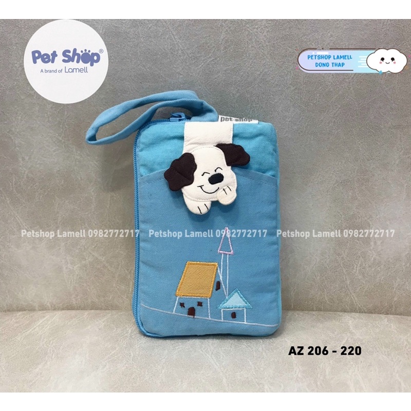 Bóp ví cầm tay nhiều ngăn PETSHOP chứa điện thoại, vật dụng - AZ 206 - NZ 954