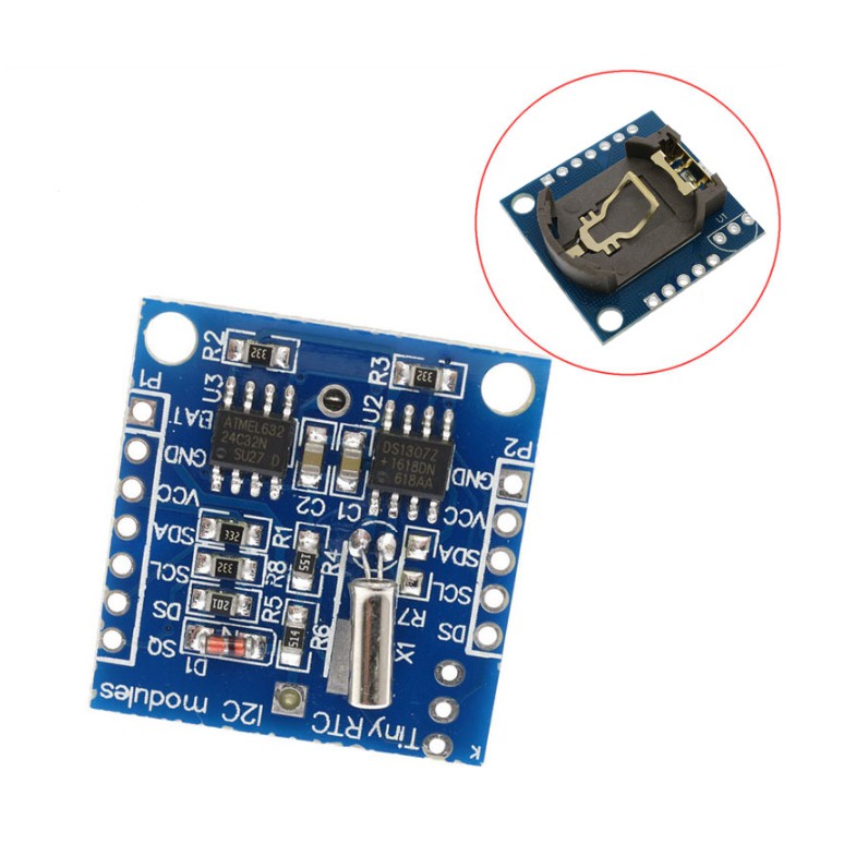 Mô Đun Đồng Hồ Thời Gian I2C Rtc Ds1307 At24C32 51 Avr Arm Pic