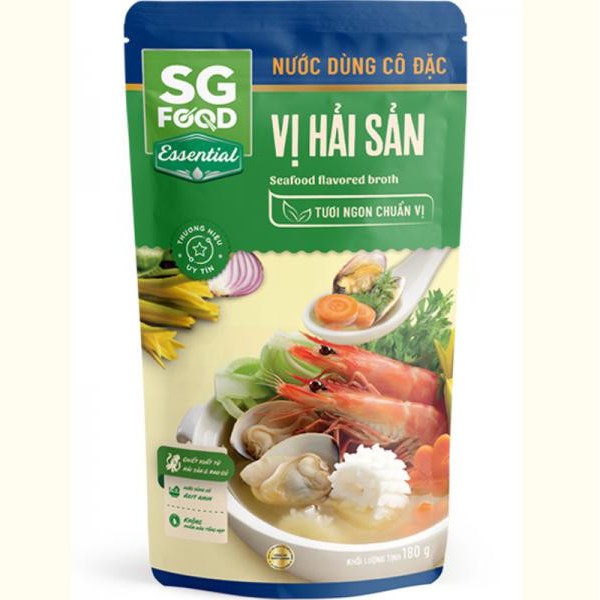 Nước dùng cô đặc vị hải sản SGFood gói 180g