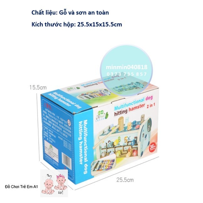 (VIDEO THẬT) Đồ chơi đập chuột cho bé kết hợp đàn gỗ 8 thanh – Đồ chơi thông minh (Mẫu mới có nhạc)