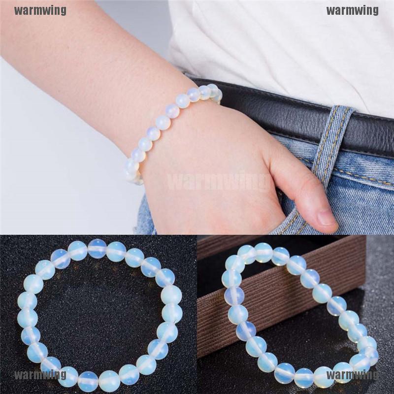 Vòng Tay Chuỗi Hạt Đá Mặt Trăng Tròn 8mm Thời Trang