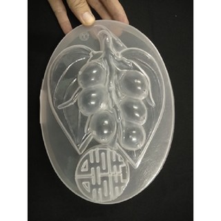 KHUÔN RAU CÂU NHỰA OVAL HÌNH TRẦU CAU SONG HỶ 22 CM