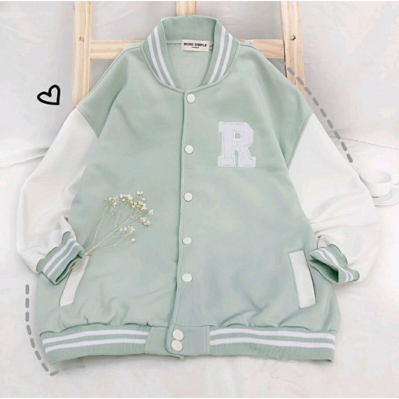 Áo khoác cadigan nam nữ thun nỉ hình in nổi R sumisu shop