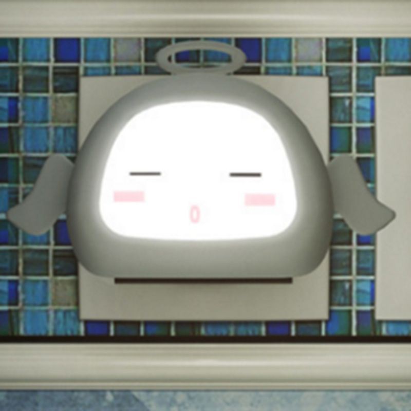 Đèn ngủ cắm tường cảm ứng ánh sáng hình thiên thần đáng yêu