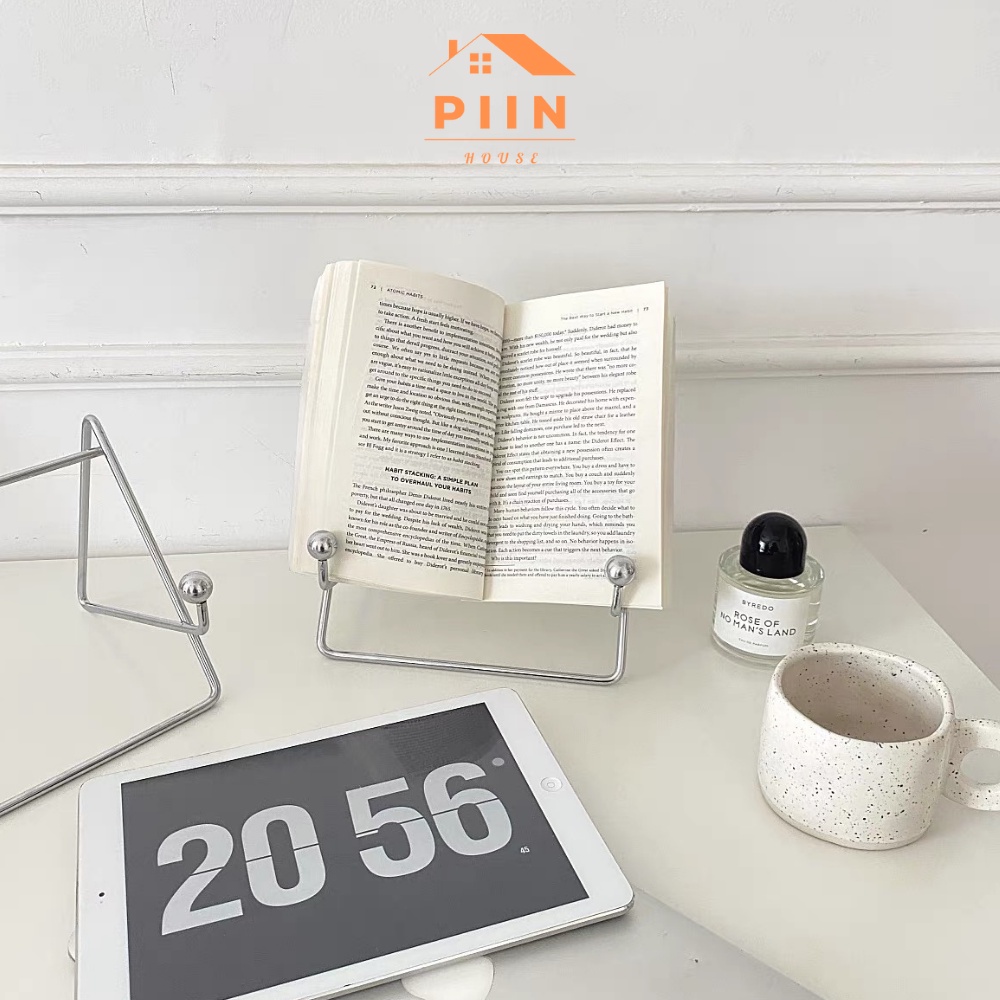 Giá đỡ máy tính bảng khung kim loại PIIN HOUSE, kệ kê ipad decor trang trí bàn làm việc