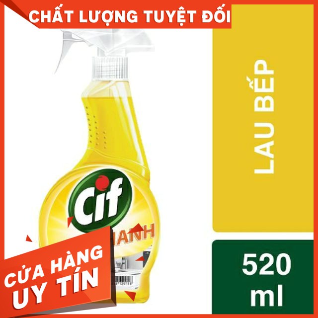 Xịt lau bếp Cif .520ml