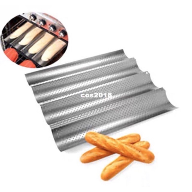 Khuôn bánh mỳ baguette/ Khuôn bánh mỳ 4 rãnh