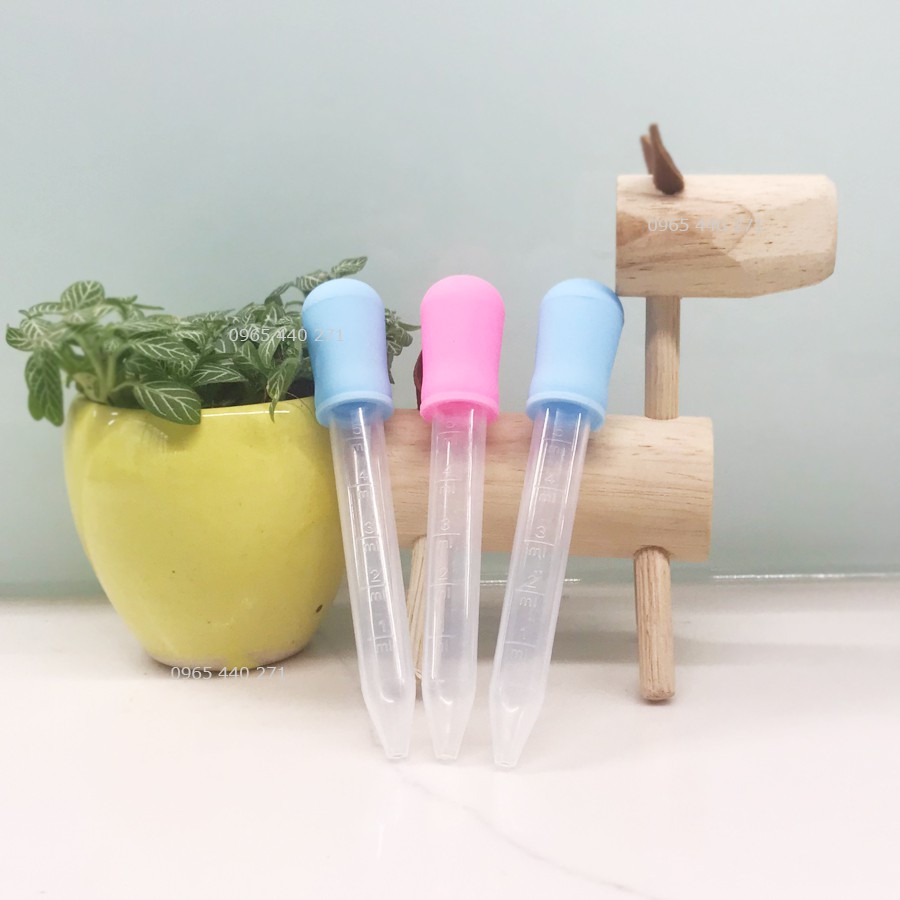 ỐNG bón sữa, bón thuốc cho bé - 5ml - núm silicone - hàng chuẩn loại 1