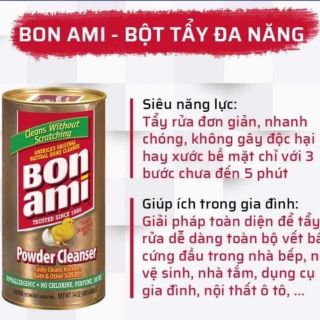 BỘT TẨY ĐA NĂNG BON AMI thương hiệu USA  _400g