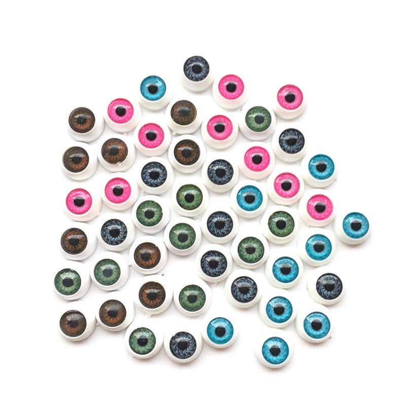 Set 20 Mắt Nhựa 12mm Nhiều Màu Sắc Dùng Để Trang Trí Búp Bê/ Thú Nhồi Bông DIY