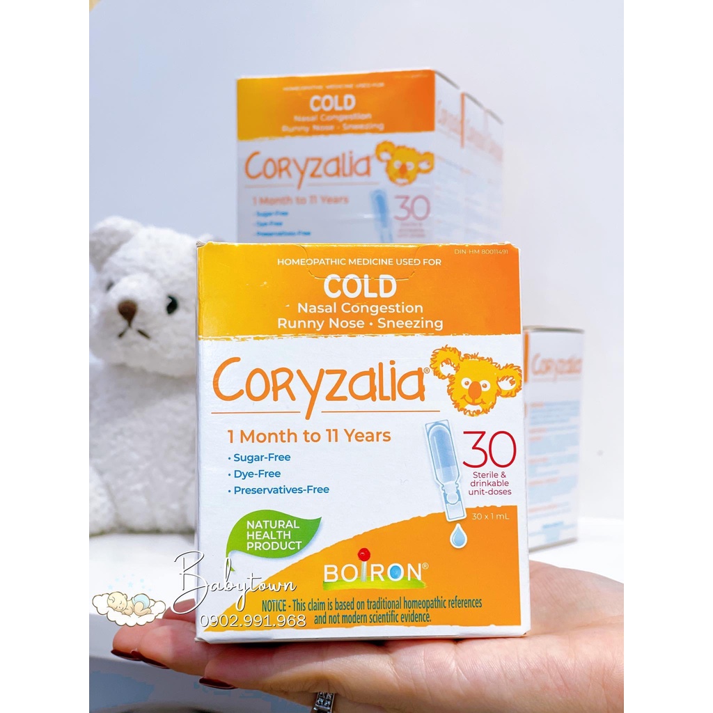 Tép muối Cozy Canada -CORYZALIA vi lượng đồng căn ngăn sổ mũi cho bé