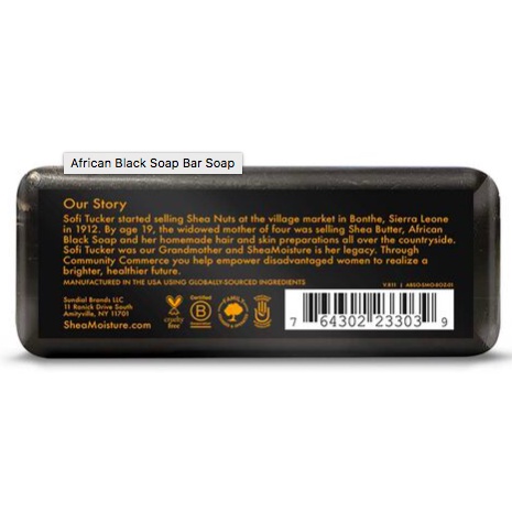 Xà bông_xà phòng đen Châu Phi giảm mụn lưng AFRICAN BLACK SOAP BAR SOAP