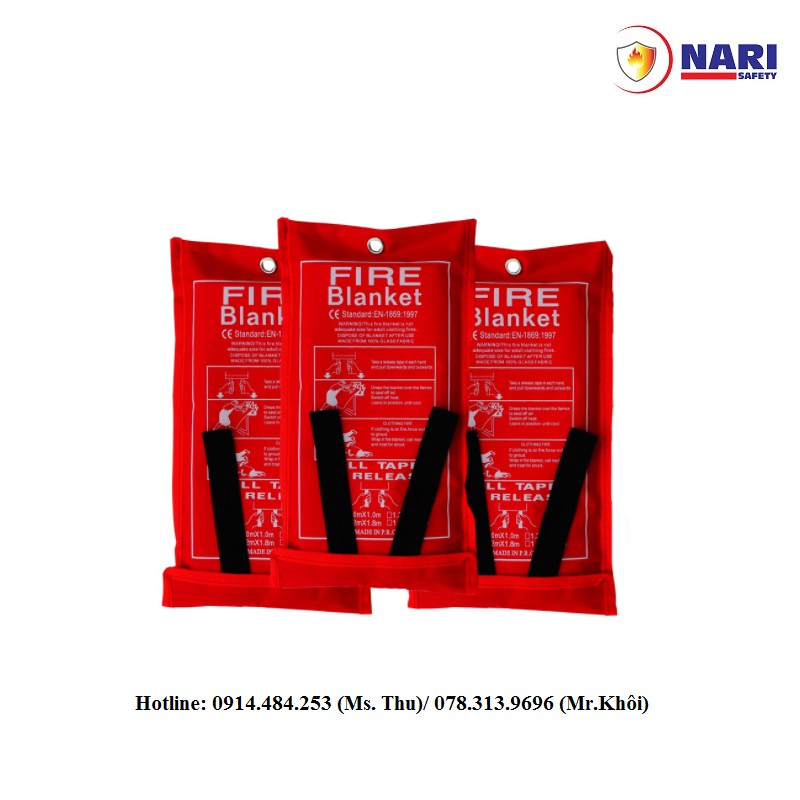 Chăn dập lửa - chăn chữa cháy - bạt chữa cháy 2.0x2.0m dùng trong PCCC