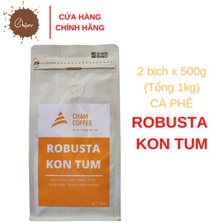 Combo 1kg cà phê Robusta Kon Tum [500g bịch]