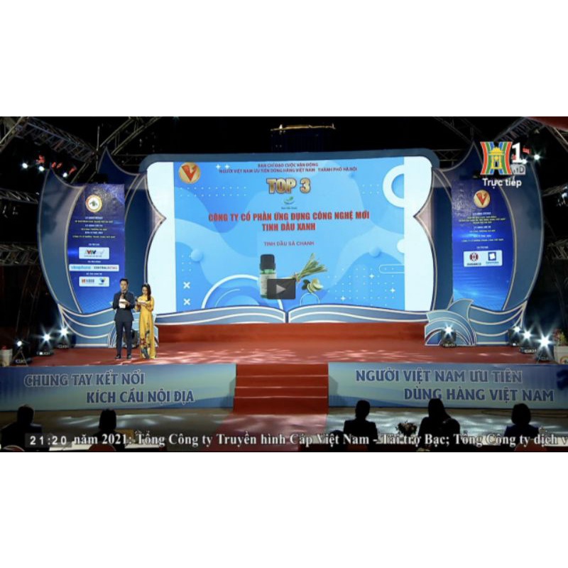 TINH DẦU THIÊN NHIÊN LỌ 10ML CÔNG TY CP UD CNM TINH DẦU XANH