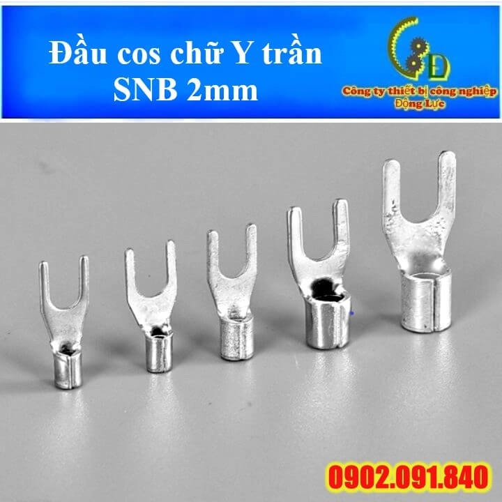 Đầu cos chữ Y trần SNB 1.25-5-6 SNB2-3-4 100c, cosse chẻ V, cốt chỉa chữ U càng cua đồng bấm nối dây điện 0.5mm 2.5mm