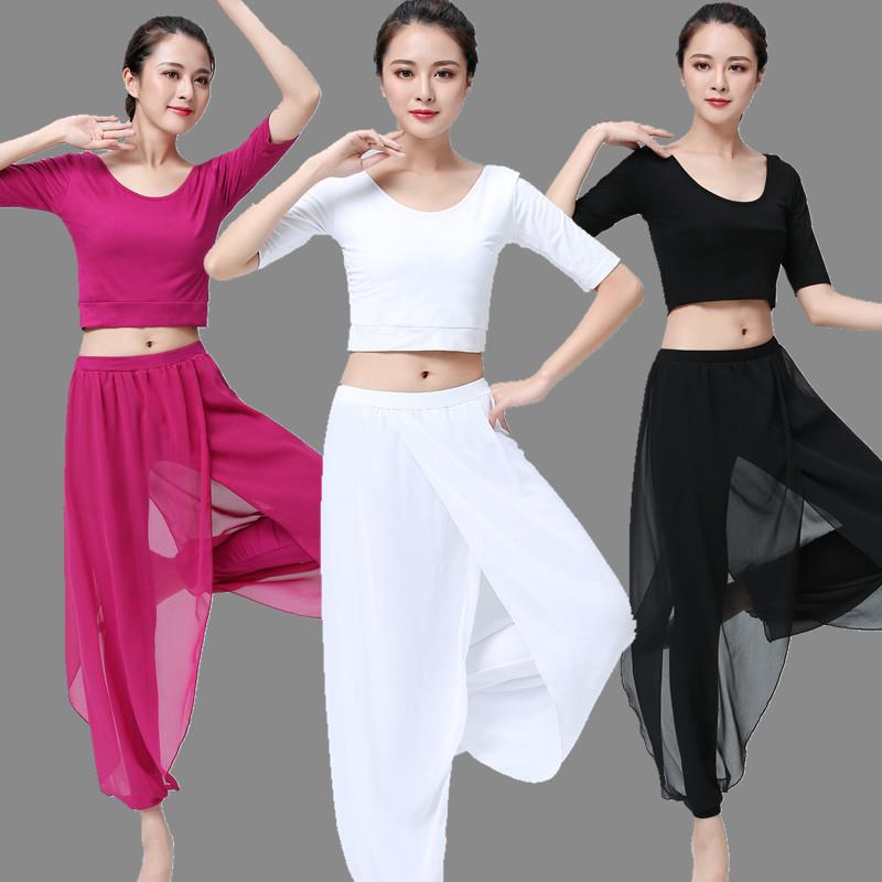 Bộ áo liền quần tập yoga màu trắng xanh