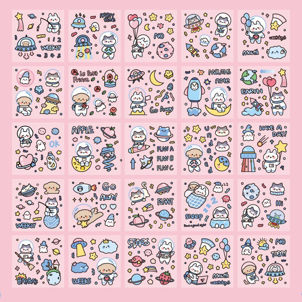 Sticker PVC Dán Trang Trí Sổ Tay Hình Thỏ PEWANY