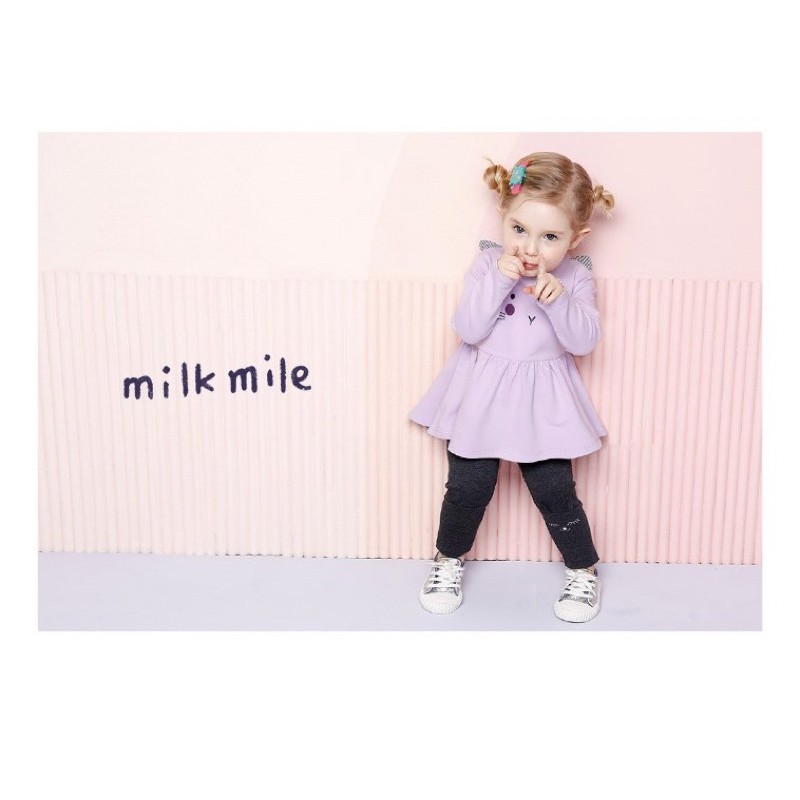 Bộ nỉ da cá mỏng mèo tím Milk mile | BigBuy360 - bigbuy360.vn
