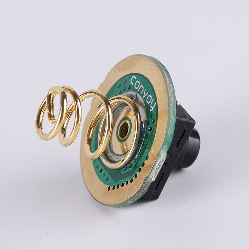 Công Tắc Đảo Chiều Đèn Pin 12 * 12mm + Lò Xo Mạ Vàng 20mm PCB