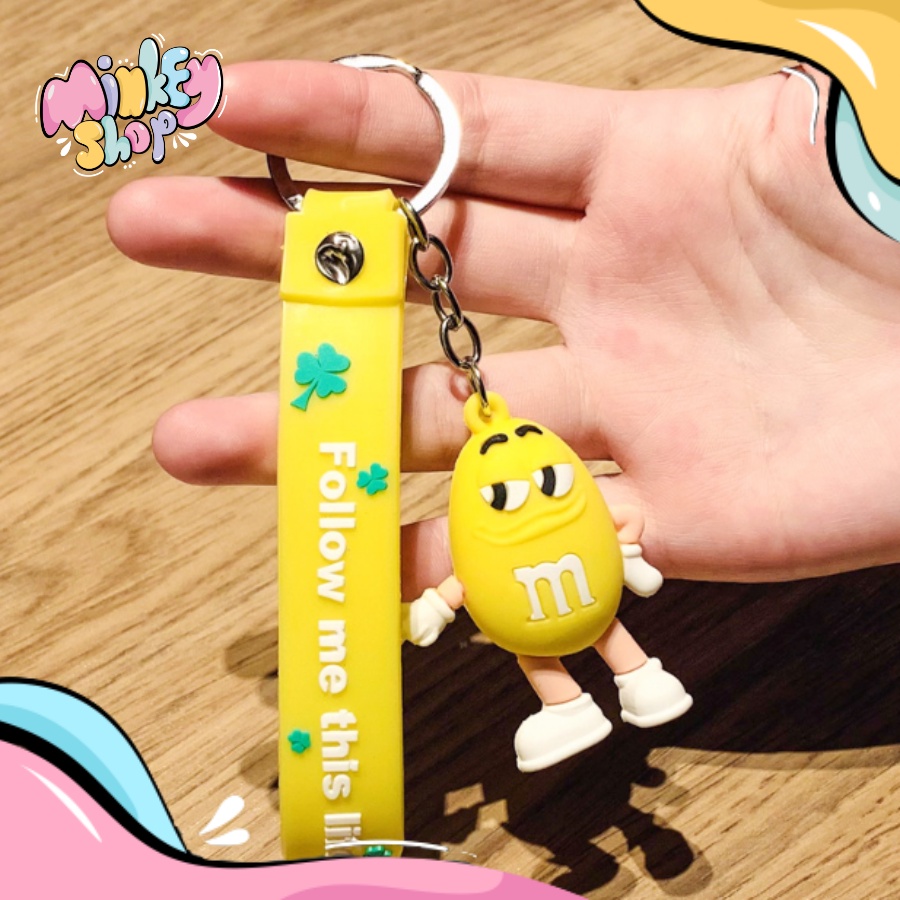 Móc Khóa Đẹp Hình Kẹo MM Cute phụ kiện Túi Xách dễ thương - Minkey
