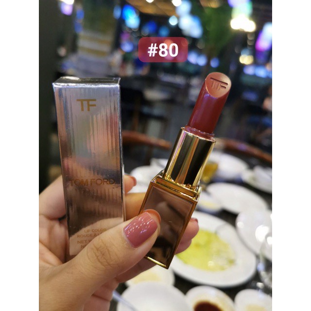 Son Tom Ford Lip Color màu 3 15 16 80 bản 2020 vỏ bạc Gương [B.Cosmetic. Hàng Authenic 100%]