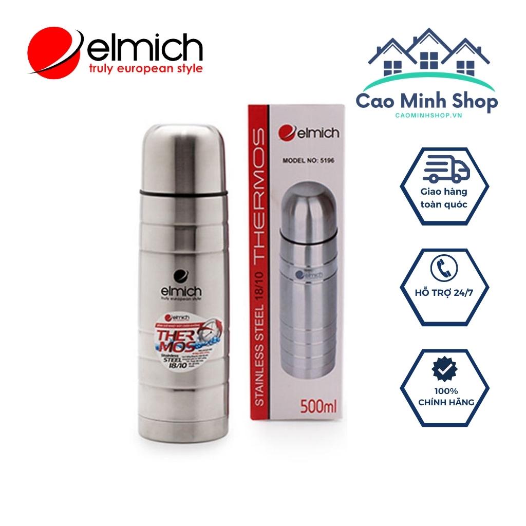 Bình giữ nhiệt Elmich EL5196, dung tích 500ml, sử dụng inox SU304 cao cấp an toàn tuyệt đối cho sức khoẻ - Cao Minh Sho