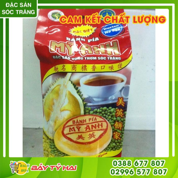 BÁNH PÍA ĐẬU XANH SẦU RIÊNG TRỨNG MUỐI THƯỢNG HẠNG BAO BÌ ĐỎ