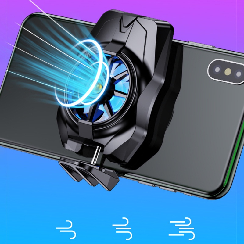 Quạt Tản Nhiệt Trọng Lượng Nhẹ Kèm Giá Đỡ Phát Sóng Trực Tiếp Cho Android / iOS