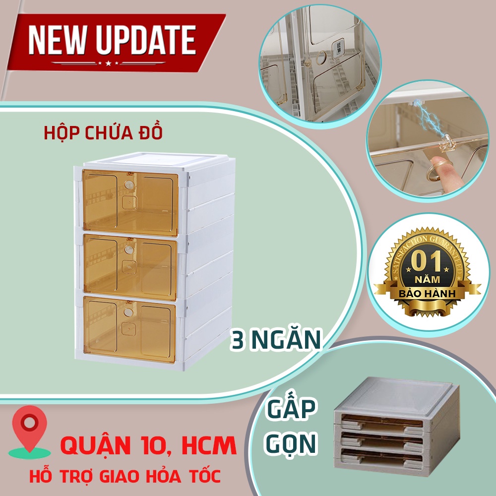 Tủ giày Lắp Ráp 3 Ngăn 6 Ngăn 9 Ngăn Kệ Để  Giày Dép Hộp Nhựa Cứng Chống Bụi HCM Legaxi