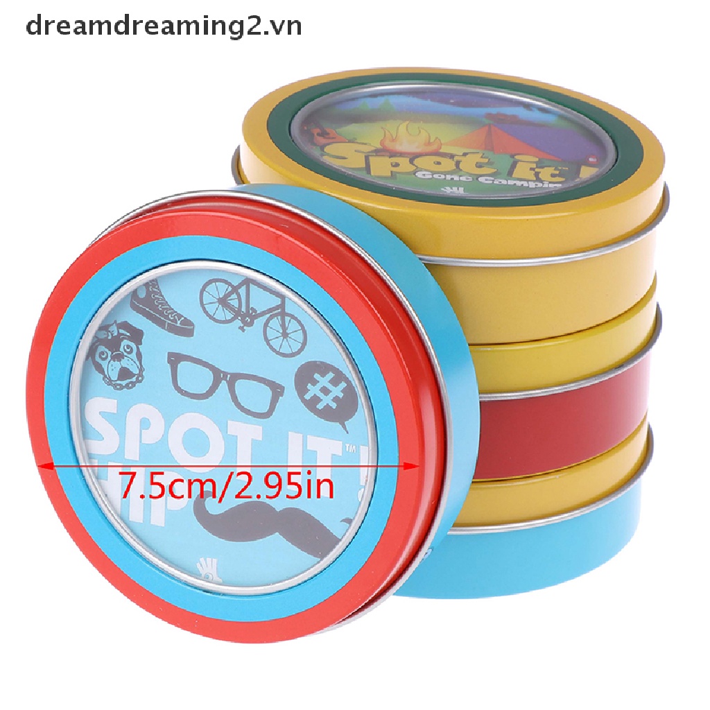 Bộ Thẻ Trò Chơi Spot It Find It Vui Nhộn Dành Cho Gia Đình Và Trẻ Em
