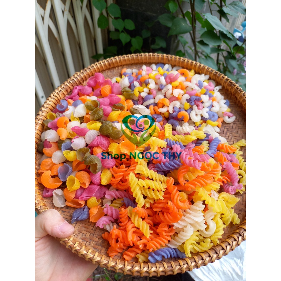 Nui rau củ ngũ sắc EATCLEAN nhiều hình dạng gói 300gr