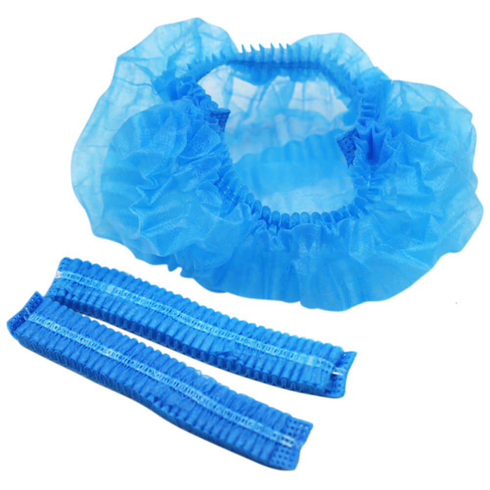 Mũ trùm đầu 100 cái, mũ con sâu y tế, mũ bọc tóc túm tóc - lucy store thiết bị vật tư spa