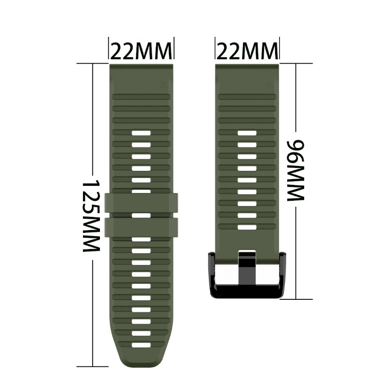 Dây đồng hồ Silicon 22mm QuickFit dùng cho đồng Garmin