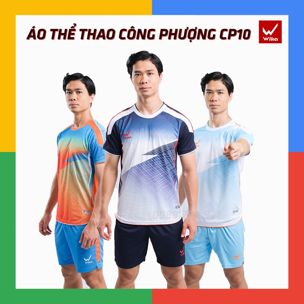 Áo Bóng Đá Công Phượng Wika CP10, Áo Đá Banh Chính Hãng Không Logo