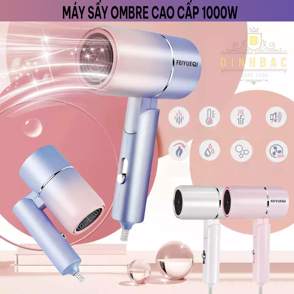 Máy sấy OMBRE gấp gọn 1000w làm mượt tóc Đình Bắc Store