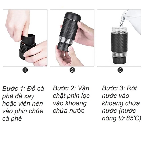 Máy pha cà phê espresso cầm tay Stareso Basic