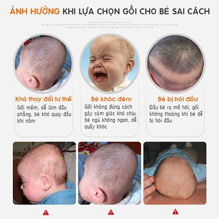 Gối cao su non cho bé,gối chống bẹp đầu,méo đầu ,nghẹo cổ cho trẻ sơ sinh,giúp bé nằm chuẩn tư thế