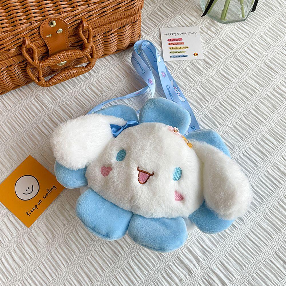 IVORY Túi Đeo Chéo Bằng Vải Bông Hình Động Vật Xinh Xắn