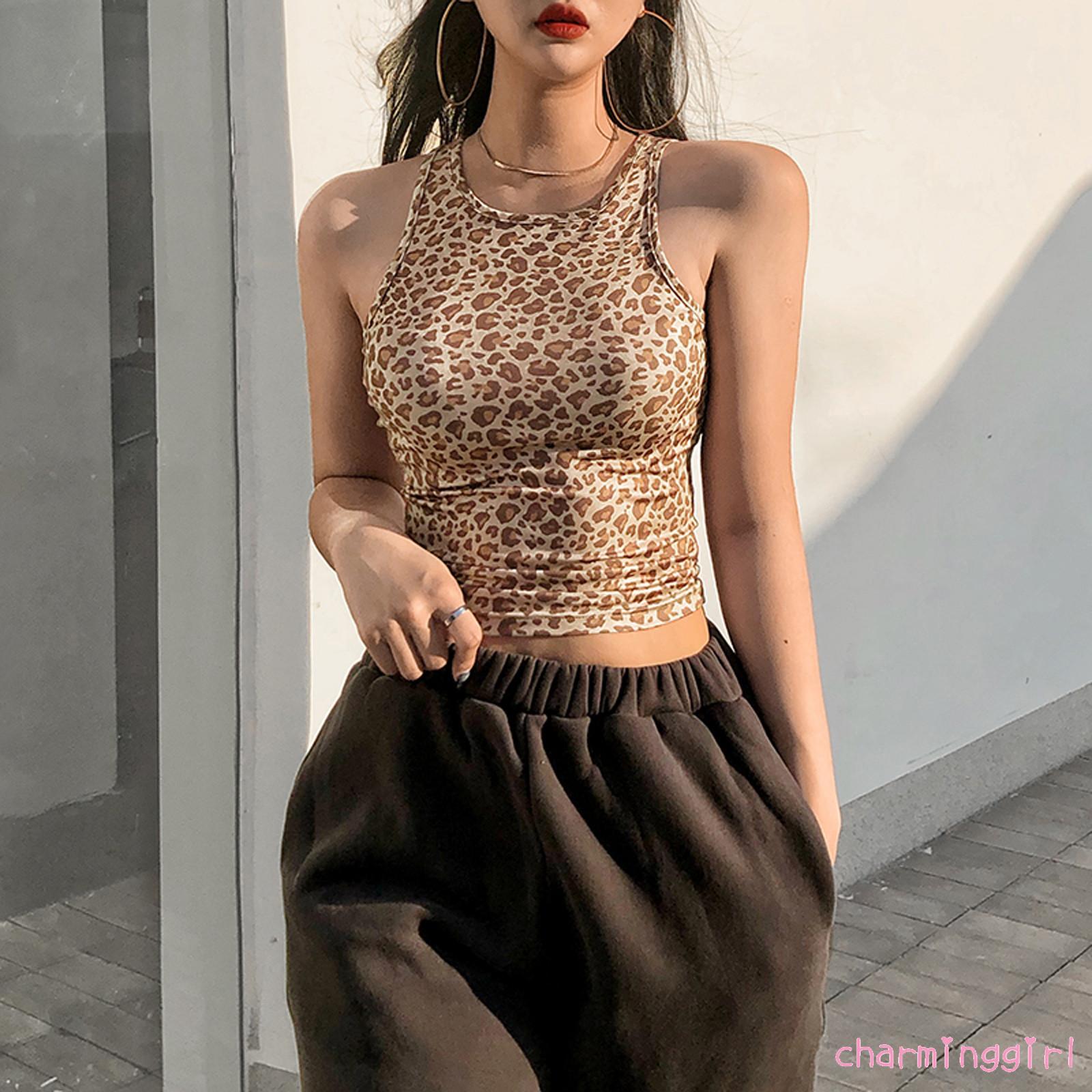 Áo Nữ Không Tay Họa Tiết Da Báo Thời Trang Mùa Hè Phong Cách Gợi Cảm | BigBuy360 - bigbuy360.vn