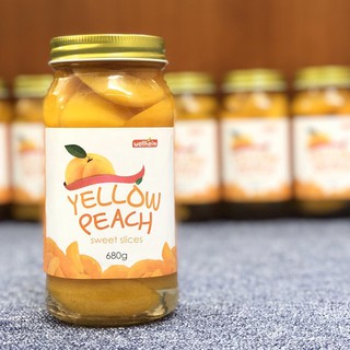 Đào vàng lát ngọt Hàn Quốc Wellheim 680G
