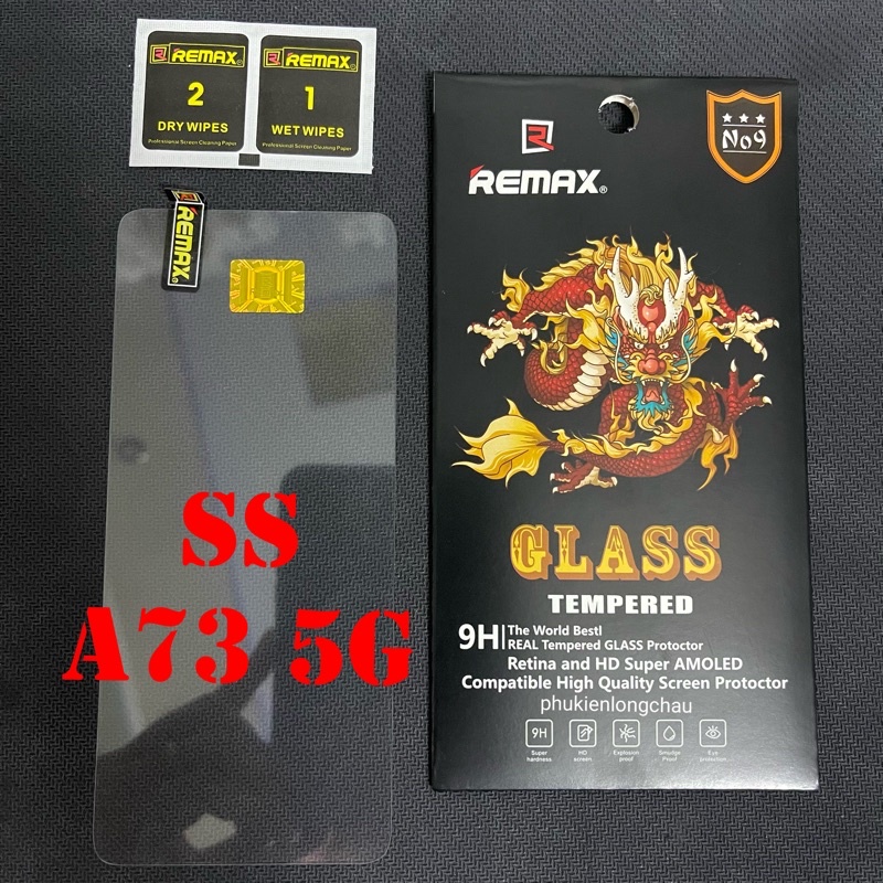 (R10)Miếng Dán Cường Lực Samsung A73 5G Trong Suốt Mỏng Chính Hãng Remax