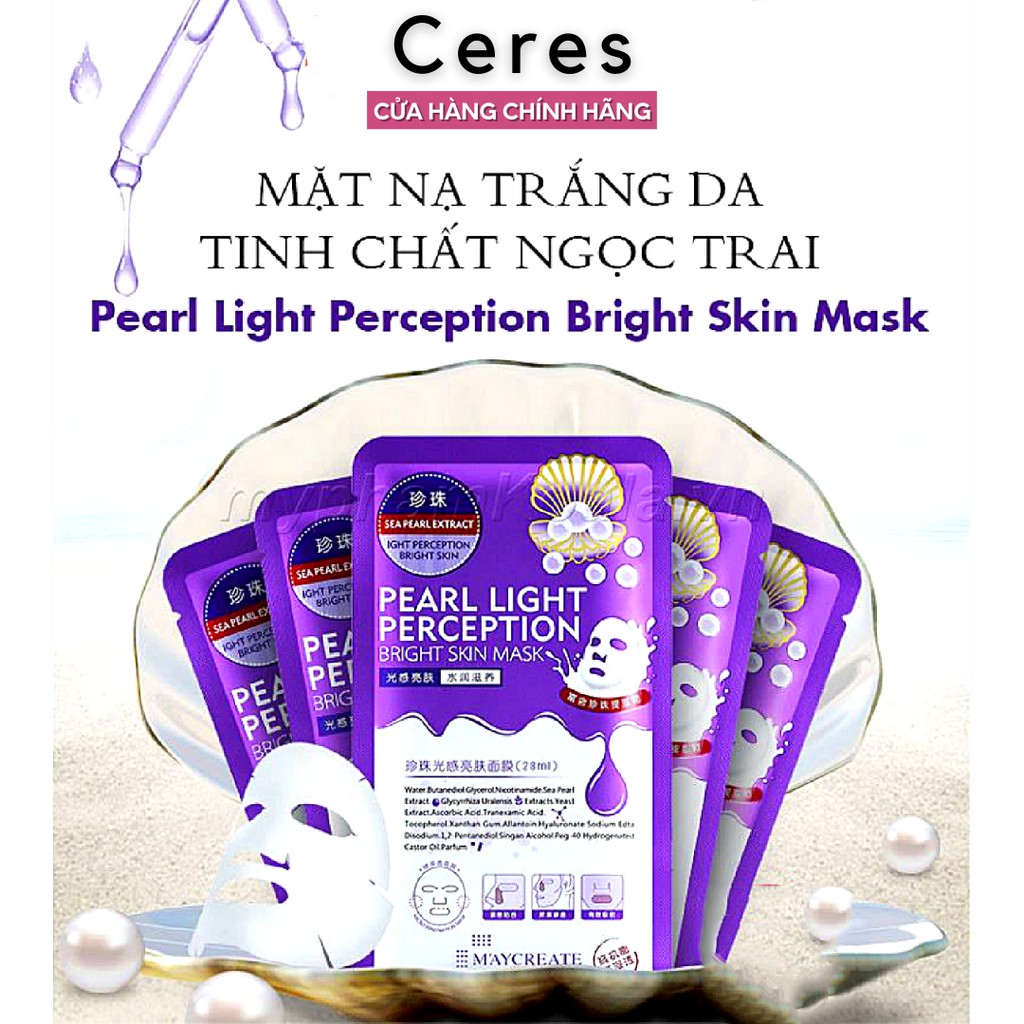 Mặt nạ giấy ha maycreate mask dưỡng ẩm trắng sáng da 28ml | BigBuy360 - bigbuy360.vn