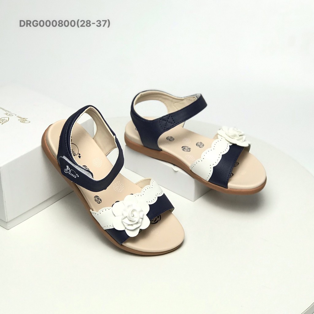 Sandal bé gái BlTIS 28-37❤️FREESHIP❤️ Dép quai hậu học sinh đính hoa cách điệu DRG000800