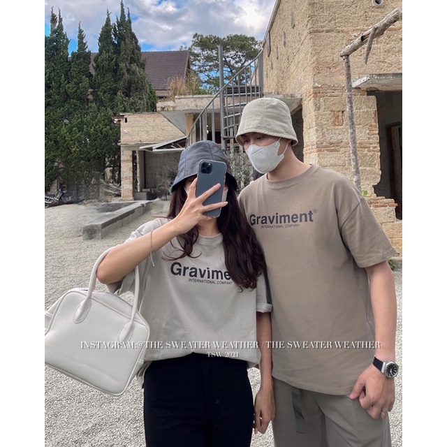 (Ảnh thật) Áo phông 3158 in chữ Graviment the.sweaterweather TSW