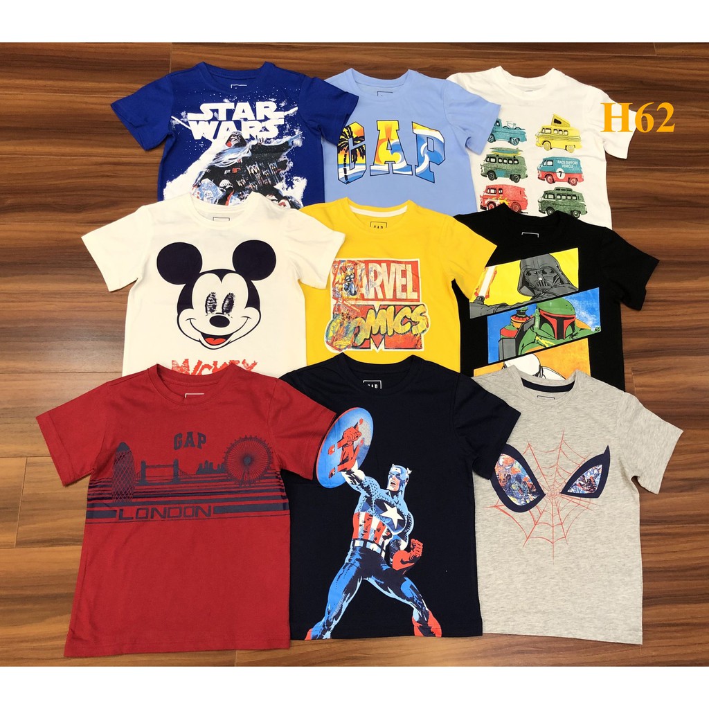 Mã H62: Áo  bé trai siêu nhân, toàn mẫu hot, chất cotton mềm thấm hút mồ hôi. - Các màu như hình- Size:4-14t