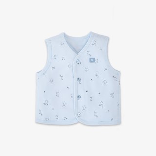 MIOMIO - Áo gile 2 lớp Mèo Mây Xanh (0-12 tháng)