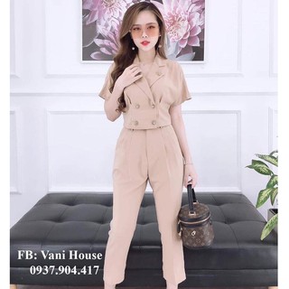 JUM SET BỘ CỔ VEST NỮ TÍNH SANG TRỌNG THỜI TRANG TT