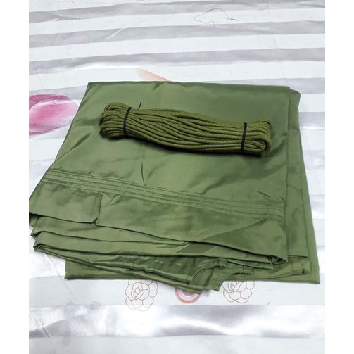 Võng dù xanh và cuộn dây 16m | BigBuy360 - bigbuy360.vn